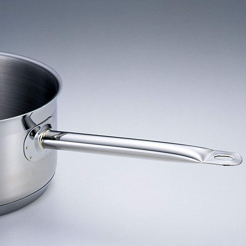 Endo Shoji Коммерческая коническая кастрюля TKG 20 см, совместимая с индукционной плитой, коммерческая кастрюля из нержавеющей стали AKN1120