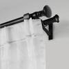 Black Curtain Rod Holders for Wall Heavy Duty Drapery Pole Hanging Hangers Bathroom