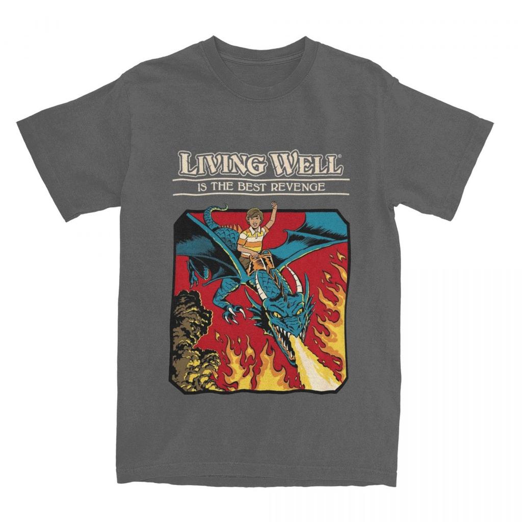 Футболки мужские и женские винтажные фантазийные сумасшедшие 100% хлопок с графическим принтом ткань