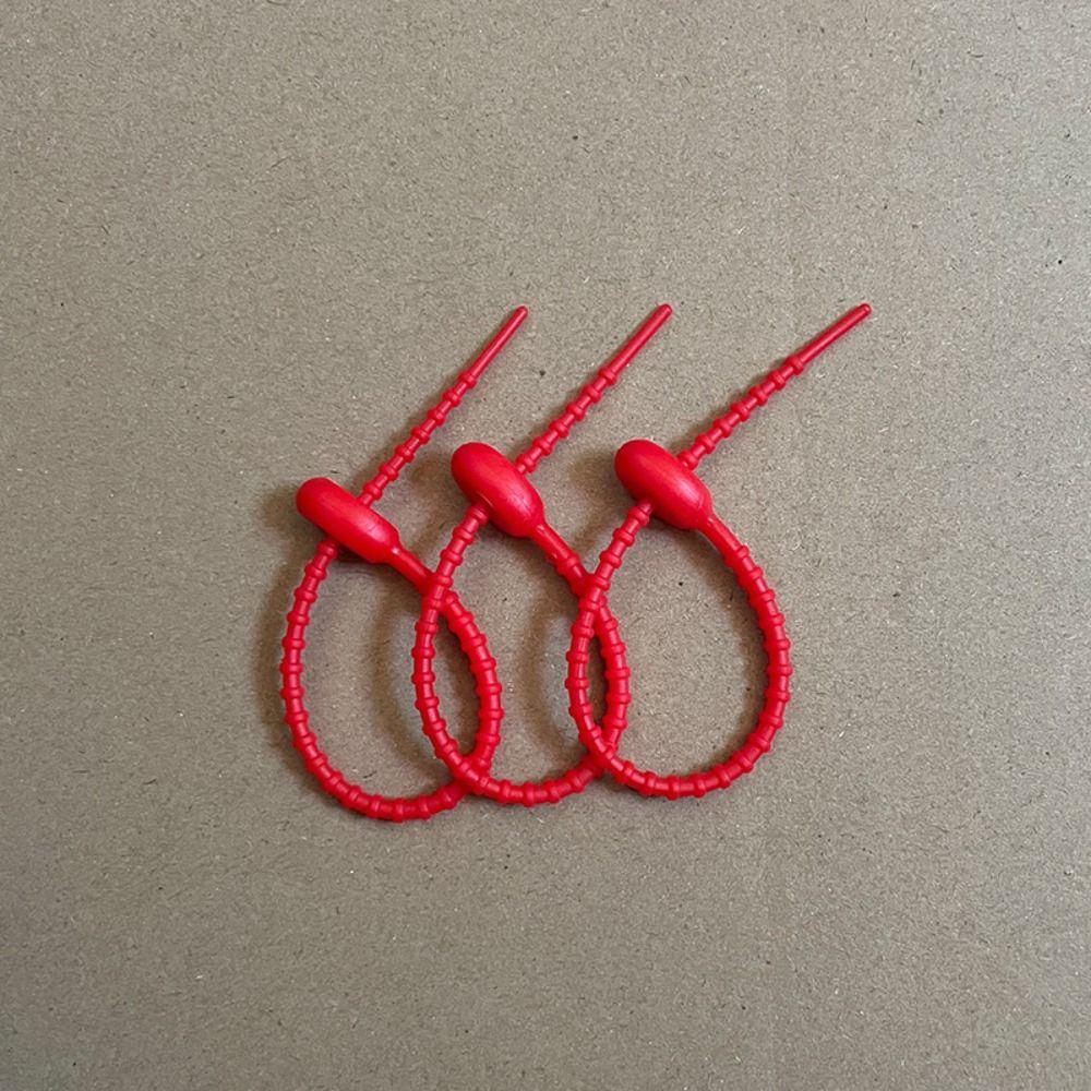 3 PCS Candy Colors Silicone Tie Silicone Material Key Lanyard Bag Accessories Lanyard