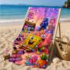 Sponge Underwater Adventure Beach Towel, Super Soft Microfiber, Perfect Gift for Her/Him, Birthday, for Pool, Beach, Travel, Decor Beach Party
