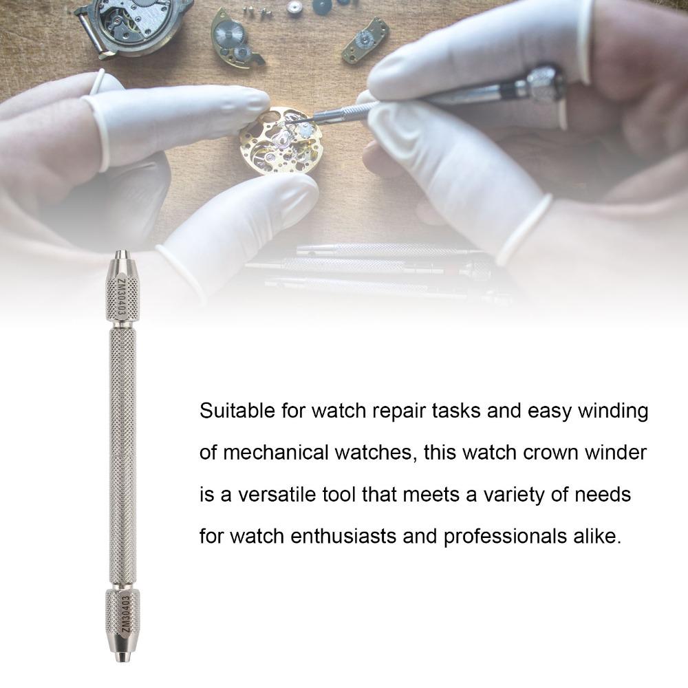 Different lengths Dual Head Chrome Steel Watch Winding Chuck Handicraft Polishing & Fixing