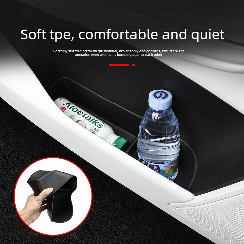 For Xpeng G9 Car Door Storage Bin TPE Front Gate and BackdoorSlot Anti Dirty Storage Organizer Tray Interior Modify Accessories