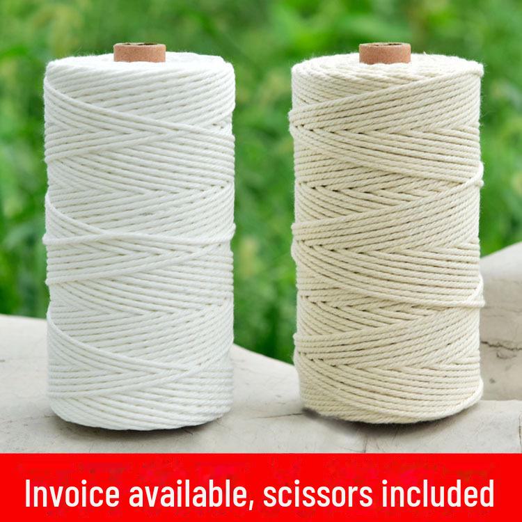 Handmade Cotton Rope: Perfect for Zongzi, Binding, DIY Crafts, Tags, Tapestry, Braiding, and Crab Tying