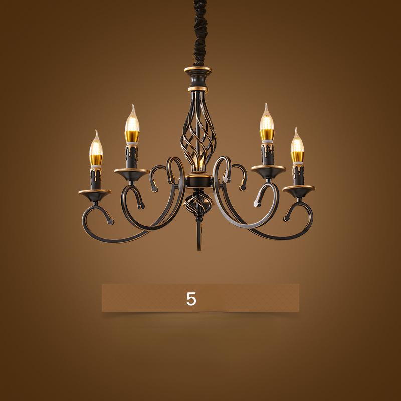 Простые светильники для гостиной в сельской местности, свет в стиле ретро, роскошный креативный кабинет в европейском стиле, люстра для спальни