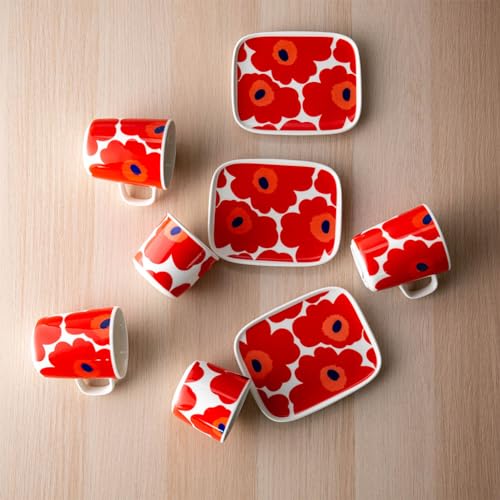 Кружка Marimekko Белый/Красный OIVA/UNIKKO 2,5 л белый красный Чашка Скандинавская Кухонная Посуда