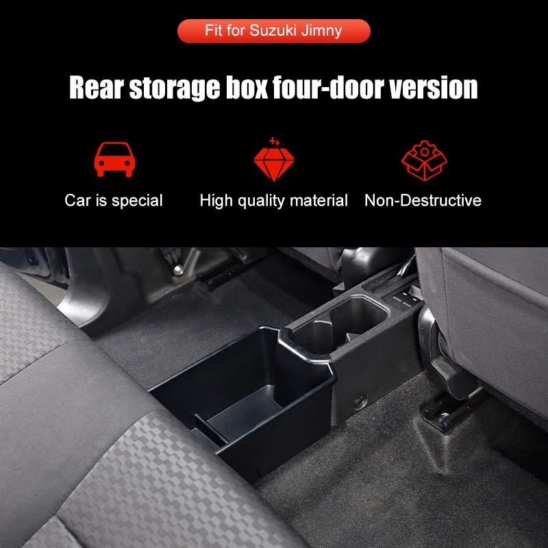Car Rear Seat Storage Box Organizer Container For Suzuki Jimny 2019 Up 4-door Version Interior Stowing Tidying Accessories