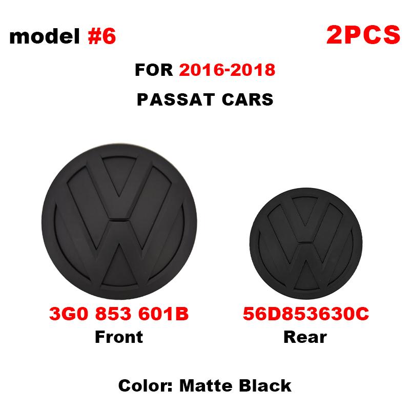 T25For Volkswagen VW Passat B8 2016 2017 2018 Logo Car Badge Hood Front Grille Rear Trunk Emblem Decoration Replacement Accessories