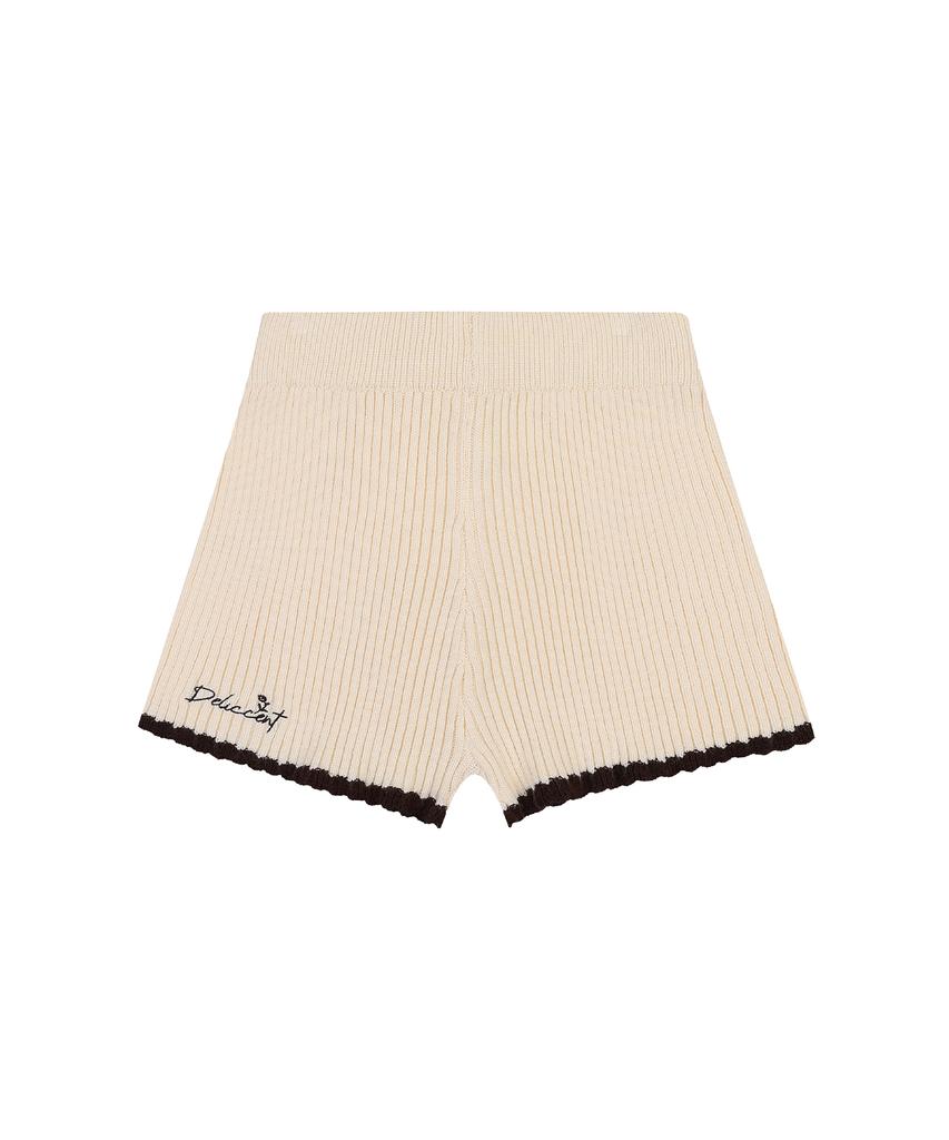 Deliscent Benigolji Knit Shorts [Ivory]