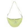 Solid Color Single Shoulder Bags Handbag Half-moon Bag Simple Hobo Crossbody Bag  Unisex