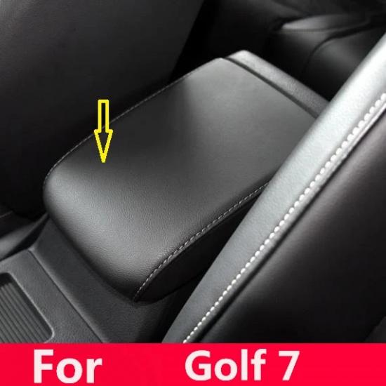 For VW Golf 7 2012 2013 2014 2015 2016 2017 2018 zied Microfibre Leather Center Armrest protect Cover car interior