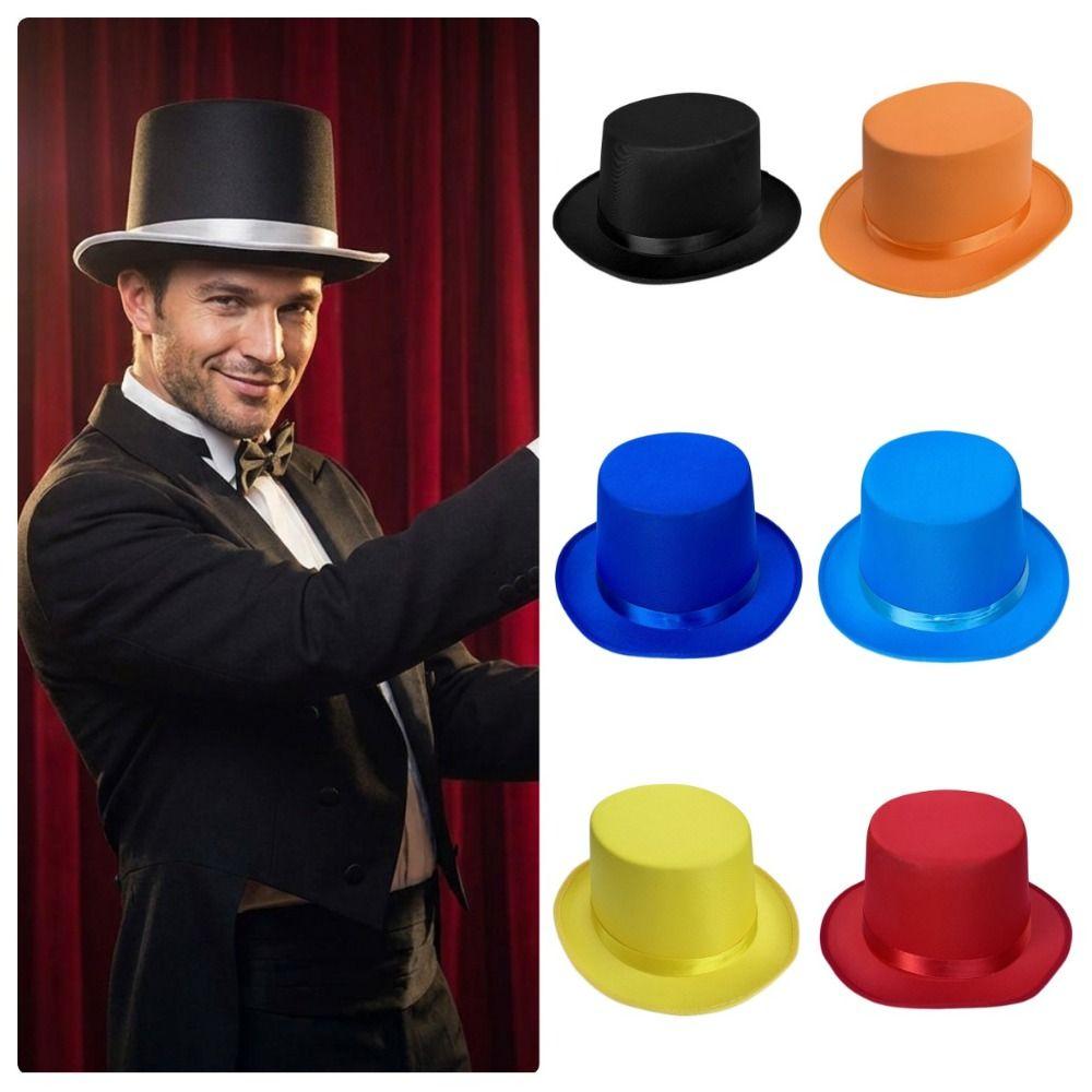 Multi Occasion Wear Magicians Hat Magician Costume Jazz Hat Fashion Magician Top Hat Party