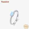 Tancise Classic 925 Sterling Silver  Zircon Ring Ladies Jewelry Wedding Promise Party Gift