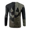 Halloween Print Raglan Sleeve Men's Long Sleeve Top