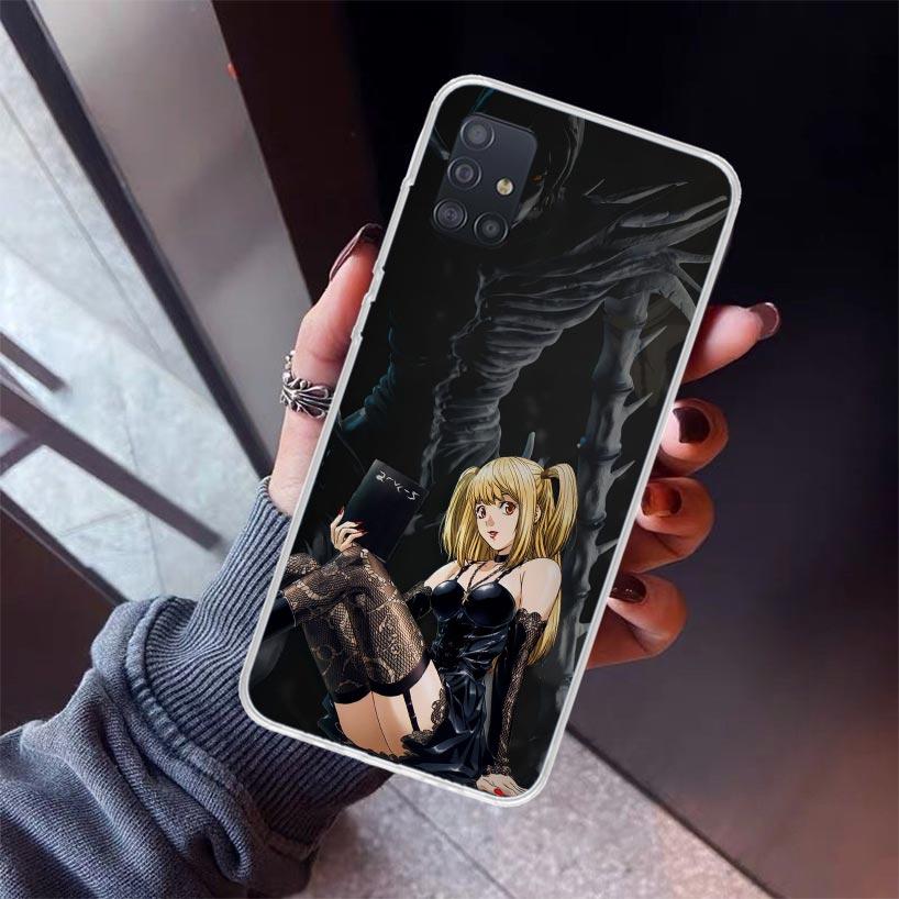 N-Note D-Death MisaMisa Phone Case For Samsung Galaxy A52 A51 A50S A32 A22 A12 A02S A72 A71 A31 A70 A30S Note 20 Ultra 10 Plus S