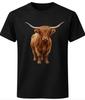 Highland Cow T-Shirt Scottish Cattle Farm Animal Unisex Tee Gildan 5000