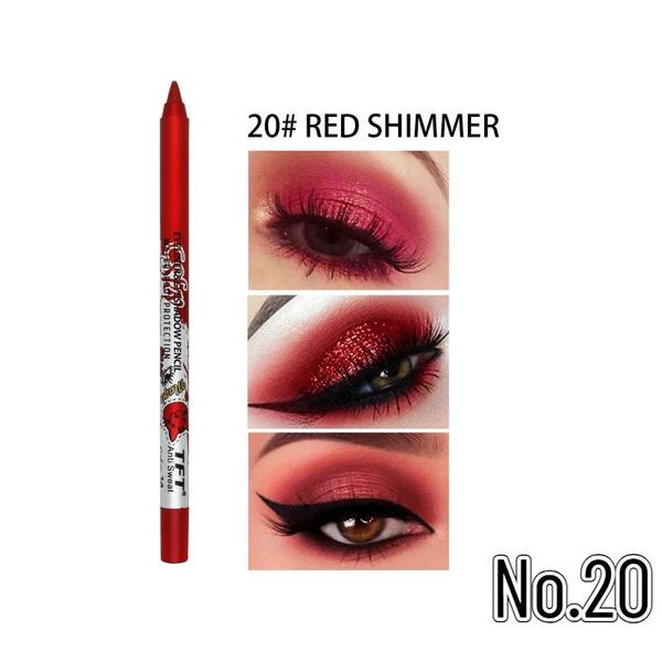 Dual-use Eyeliner and Eye Shadow Pen for Sweat-proof Makeup-Glittery Eyeliner and Shimmering Eye Shadow for Bold Looks