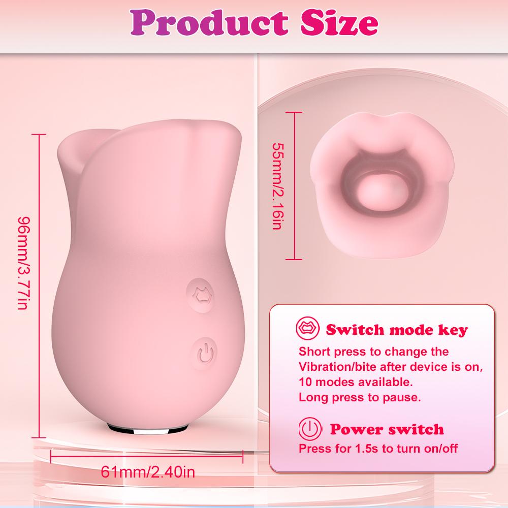 Wholesale Rose Vibrator for Women Cheap Price Nipple Clitoral Sucking Massager Masturbator Adult Toys Sex Toy for Women