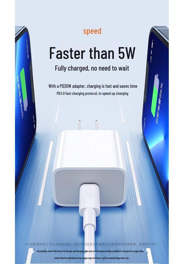 Кабель для быстрой зарядки PD30W для Apple iPhone 17/16/15/14/13, iPhone 11 Pro Max и планшета