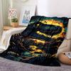 1pc Dinosaur Blanket, Lightweight Flannel Throw Blanket For Sofa, Bed, Travel, Camping, Living Room, Office, Couch, Chair, And Bed