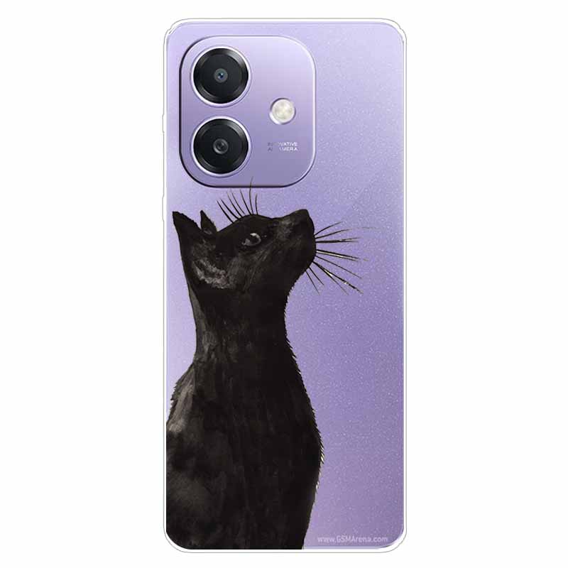 Для Oppo A60 5G CPH2683 Чехол OPPO A40 4G CPH2669 Прозрачный Мягкий Силиконовый ТПУ Чехол с Рисунком для A60 5G Прозрачный Мягкий ТПУ Чехол A40 4G