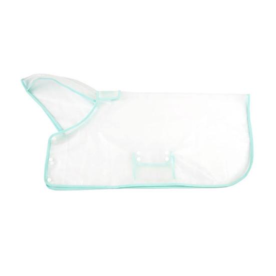 Прозрачный дождевик для собак, водонепроницаемое пончо для питомцев, дождевая куртка с капюшоном, дождевик с отверстием для поводка для щенков и собак малых и крупных пород