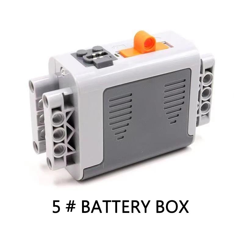 Технический Набор Моторов Детали Power Functions ИК Скорость Управление через Приложение Пульт Дистанционного Управления Батарейный Блок Серво Приемник Света PF Автомобильные Строительные Блоки