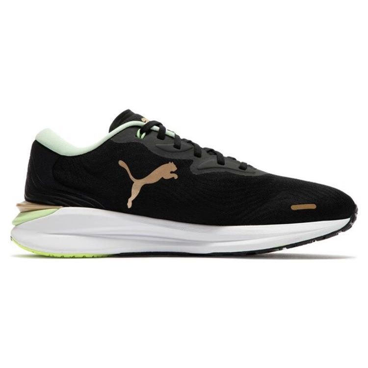 Puma Electrify Nitro 2 Удобная ткань Нескользящие Прочные Низкие Повседневные Кроссовки для бега Мужские кроссовки Черные Зеленые 377790-01