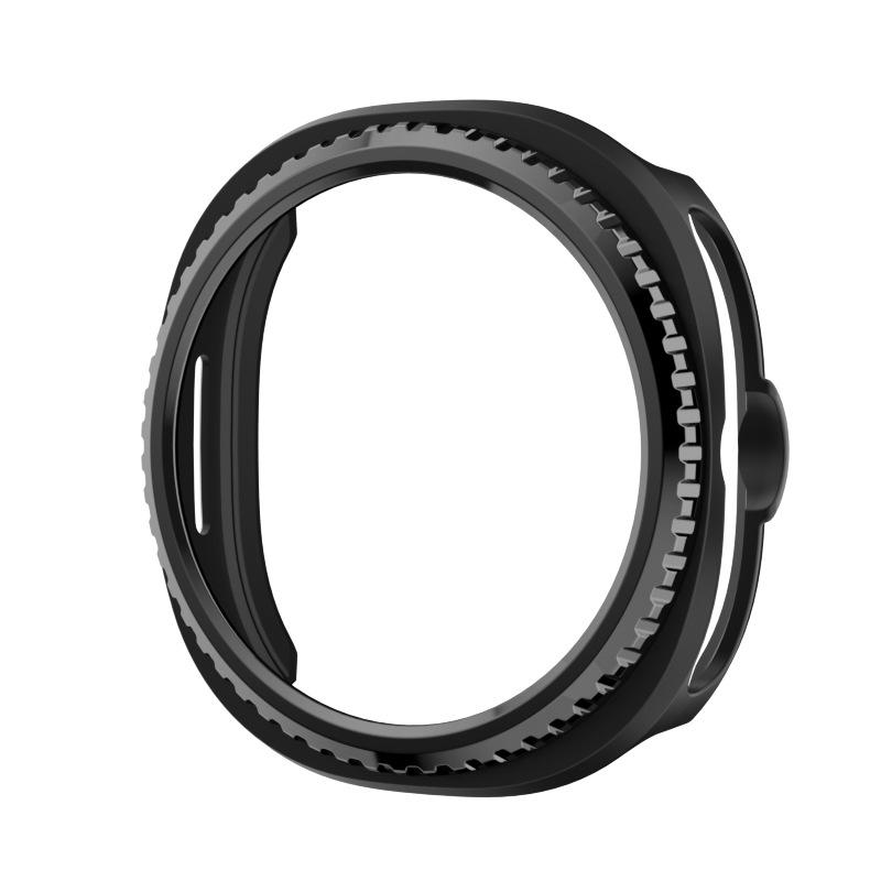 Рамка+Чехол для Samsung Galaxy Watch 8 classic 46 мм Защита Жесткий PC Бампер Корпус Galaxy Watch8 classic Чехол защитный
