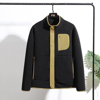 Осенне-зимняя теплая уличная флисовая одежда для мужчин и женщин, флисовое пальто с воротником-стойкой в цветных блоках, куртка с толстым флисом для тепла