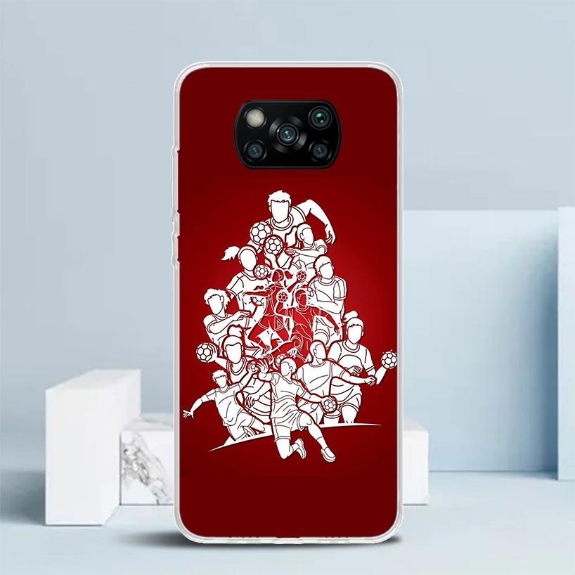 Handball Sport Phone Case For Xiaomi Poco F7 Ultra X5 X6 X7 Pro M7 Redmi 15C 15 13C 13 12C 12 10C 10 10A 9 9C 9A 9T Cover Poco X