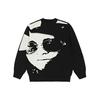 Жаккардовый свитер с круглым вырезом X Elton John Character, топы унисекс, черный PLA-SS22-299