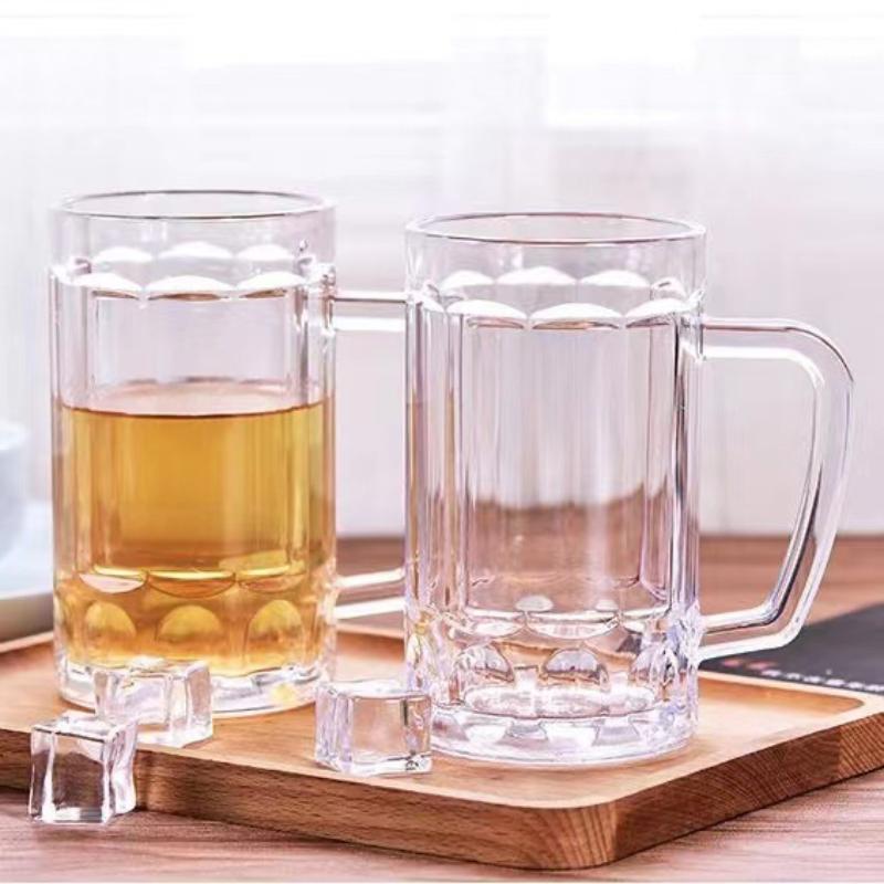 500ML Unbreakable Transparent Acrylic Mug for Beer Coffee Juice Water Perfect for Any Occasion
