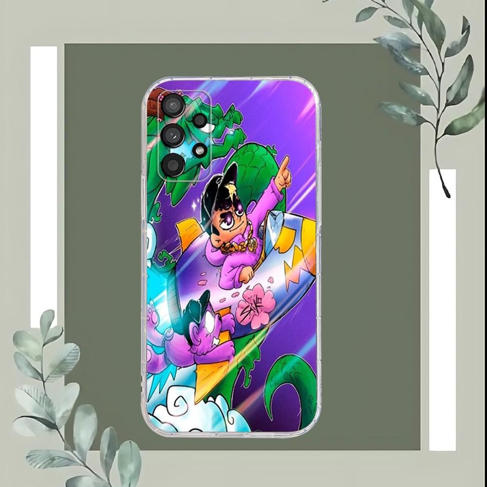 Cartoon Singer Saiko Sakura Phone Case For Samsung Galaxy A52 A12 A51 S21 Edge S22ULTRA S23 S20LITE Plus Ultra Transparent Cover