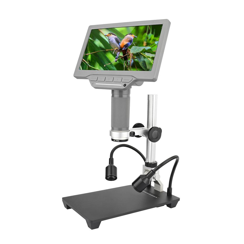 Видеомикроскоп с 7-дюймовым ЖК-экраном и TF-картой 32 ГБ, микроскоп 1200X и телескоп 1080P с ИК-подсветкой