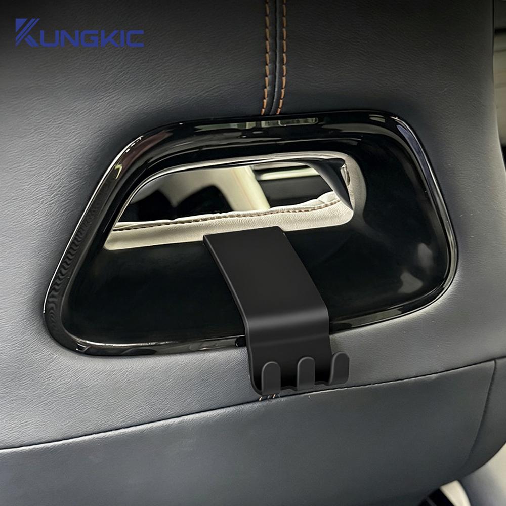 Car Seat Headrest Hook Storage Organizer for BYD Song Plus 2023-2026, ABS Interior Moulding, Black Rear Seat Accessories