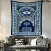 Evil Eye Wall Tapestry Aesthetic Wall Hanging Printed Fabric Blanket Decorative Tapestries for Bedroom Living Room Home Decor