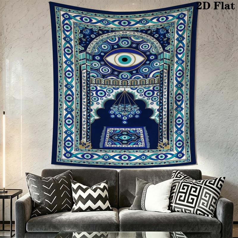 Evil Eye Wall Tapestry Aesthetic Wall Hanging Printed Fabric Blanket Decorative Tapestries for Bedroom Living Room Home Decor