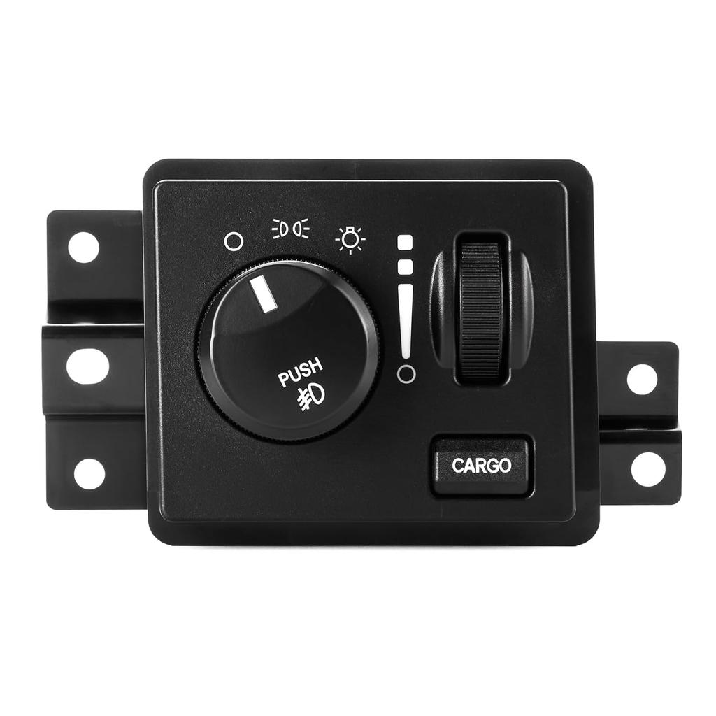 Переключатель управления фарами для Dodge Ram 1500 2500 3500 2006-2009, Dodge Dakota 2005-2010, Dodge Durango 2007-2009, Переключатель противотуманных фар, Фары, Лампа багажника