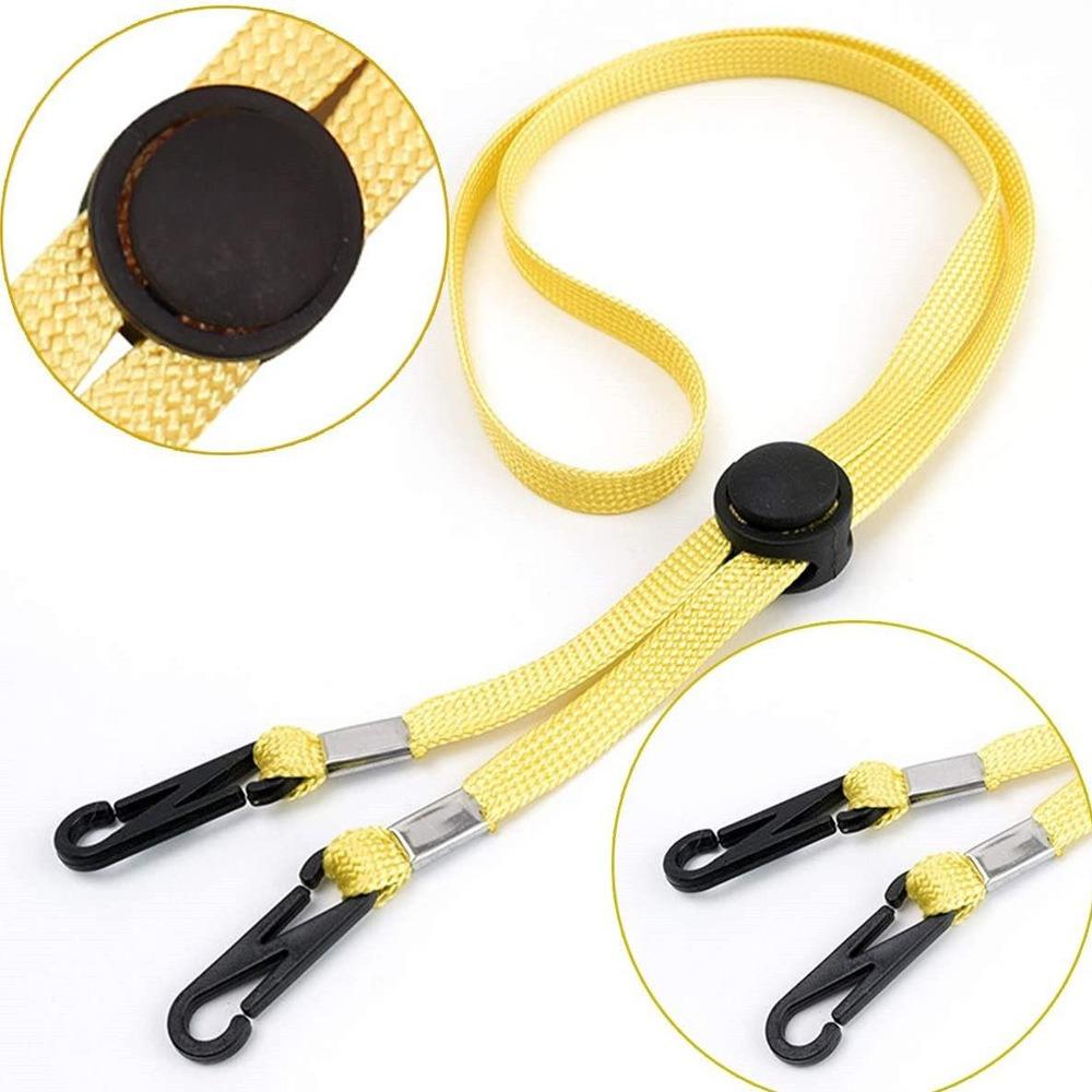 10pcs 70cm Hat Chin Cord Anti-lost Adjusting Rope New Windproof Hat Strap Sun Hat