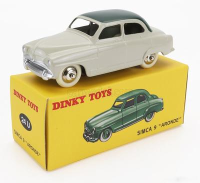 DINKY TOYS Dinky Simca 9 Aronde 1953 Серый SIMCA 9 ARONDE Переиздание Металлическая модель автомобиля 1/43