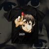 Classic Anime Serial Experiments Lain Print T-shirts Summer Men Oversized Y2k Casual Cotton T-shirts Street Hip Hop Male Clothes