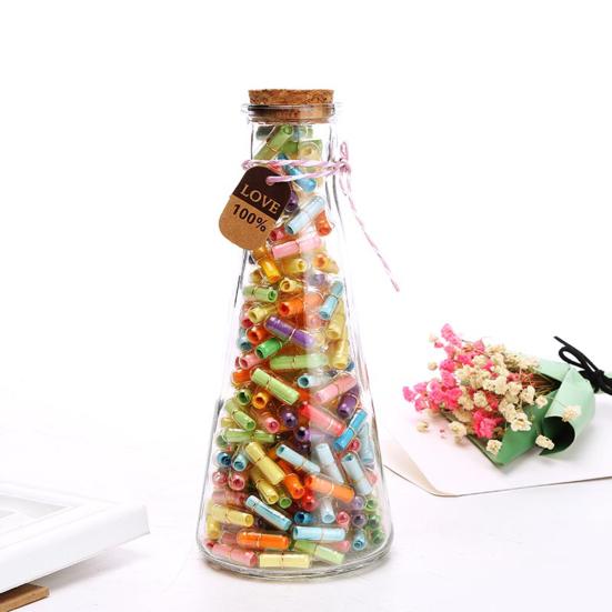 Bottle Blank Letter Clear Wish Paper Envelope Message Capsule Love Pill