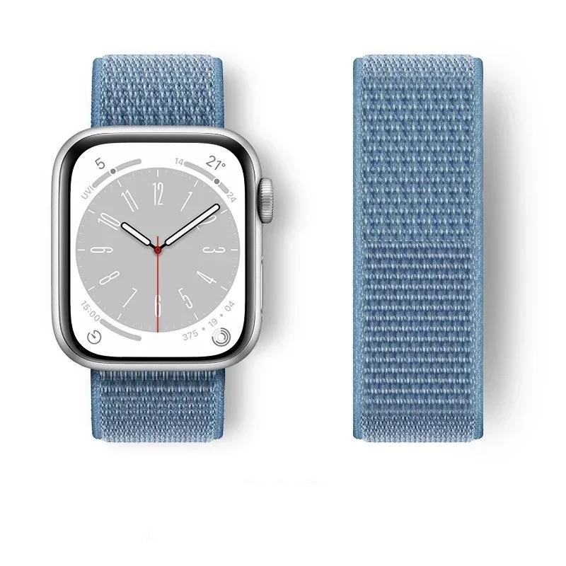 Nylon Strap For Apple Watch Band 45mm 44mm 42mm 41mm 49mm 40mm 44 Mm Wrist Bracelet Correa Iwatch Series 8 9 7 6 5 4 3 SE Ultra2