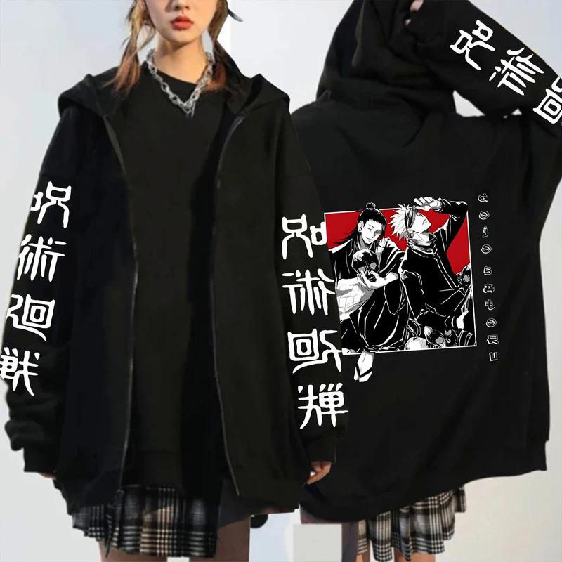 Толстовки на молнии Satoru Gojo Jujutsu Kaisen Manga