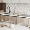 Panel Winylowy Samoprzylepny Z Nadrukiem Do Salonu 100X50 Cm Geometryczne Wzory Na Tle