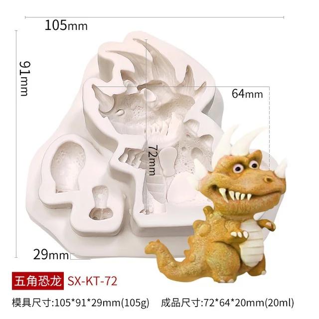 Мультяшная силиконовая форма для помадки с изображением животных из мультфильмов, шоколадная вставка, форма для украшения торта, креативная форма для выпечки своими руками