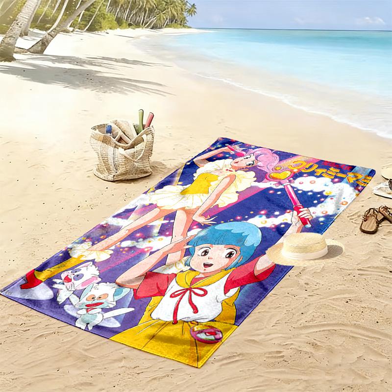 Magical Angel Creamy Mami 2D Flat Print Beach Towel, Large Soft Quick Dry Towel for Beach Camping SwimmingSSTJ0917470