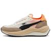 Rider Elite Fashion Comfortable Shock Absorption Durable Support Low Top Running Shoes Unisex Sneaker Brown White Orange 40292201