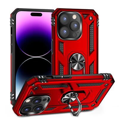 Роскошный противоударный чехол-броня для iPhone 14 Pro Max Plus 14pro 14promax 14plus с кольцом-подставкой Держатель Жесткая задняя крышка из поликарбоната